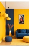 Devi Durga Digital Golden Color Photo Frame | Hindu Religious Wall Decor | 10x17 Inches - Inspirational Wall Art For Office, Home Decor - Ideal Spiritual Gift (F10209)