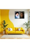 Acharya Rajneesh (Oshoo) &Maa Anand Sheela Laminated Photo - 7x9 Inches, Divine Blessings For Home & Office And Temple Decoration (F16176)