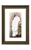 Maa Sarada Devi Big Photo Frame - 20x28 Inches For Home,Temple & Office Decoration (F10628)