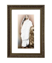 Maa Sarada Devi Big Photo Frame - 20x28 Inches For Home,Temple & Office Decoration (F10628)