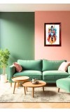 God Rama Photo Frame For Wall & Table | 7x9 Inch Golden Cherry Finish | Decorative God Rama Photo Frame For Home, Office & Pooja Room (F11673)