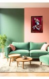 Lord Krishna Photo Frame For Wall & Table | 7x9 Inch Golden Cherry Finish | Decorative Lord Krishna Photo Frame For Home, Office & Pooja Room (F11631)
