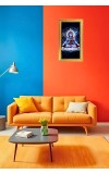 Lord Shiva Digital Golden Color Photo Frame | Hindu Religious Wall Decor | 12x19 Inches - Inspirational Wall Art For Office, Home Decor - Ideal Spiritual Gift (F10365)