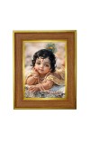 Bal Gopal Photo Frame 10x14 Inches-Brown Wooden Frame For Home, Office & Temple Decoration And Gifting (F6384)