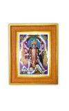 Maa Kaali Photo Frame 10x14 Inches-Brown Wooden Frame For Home, Office & Temple Decoration And Gifting (F6486)