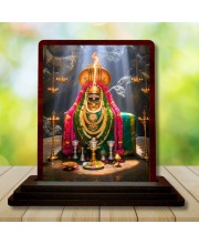 Car Desk/Table Top Arulmigu Annamalaiyar(Lord Shivaa) Wooden Photo Stand 3x4 Inches, Compact & Stylish Spiritual Display For Car, Home & Office (Pack Of 1) (F14315)