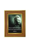 Lord Buddha Photo Frame 16x20 Inches-Brown Wooden Frame For Home, Office & Temple Decoration And Gifting (F6309)