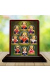 Car Desk/Table Top Maa Durga Wooden Photo Stand â€“ 3x4 Inches, Compact & Stylish Spiritual Display For Car, Home & Office (Pack Of 1) (F15071)