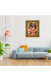 Anandamayi Ma Photo Frame 10x14 Inches-Brown Wooden Frame For Home, Office & Temple Decoration And Gifting (F6392)