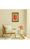 Swami Avdheshanand Giri Spiritual Guru Digital Photo In Designer Frame, Size 8x12 Inch | Hindu Religious Picture For Home Temple, Office & Gift | Wall Art & Pooja Decor (F10449)