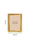 Ram Darbar Golden Designer Photo Frame | 10x14 Inch Religious Wall Hanging Frame For Home & Office Decoration | Hindu Deity Ram Darbar Spiritual Gift Item