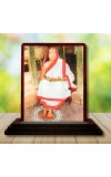 Car Desk/Table Top Maa Sarada (Sarada Devi) Wooden Photo Stand 3x4 Inches, Compact & Stylish Spiritual Display For Car, Home & Office (Pack Of 1) (F14638)