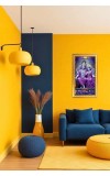 Lakhsmi & Narayan Digital Golden Color Photo Frame | Hindu Religious Wall Decor | 12x19 Inches - Inspirational Wall Art For Office, Home Decor - Ideal Spiritual Gift (F10220)
