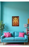 Lord Ganesha Photo Frame For Wall & Table | 7x9 Inch Golden Cherry Finish | Decorative Lord Ganesha Photo Frame For Home, Office & Pooja Room (F11923)