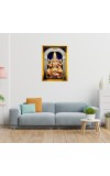 Mariamman Golden Photo Frame - 10x14 Inches | Elegant Wooden Frame For Home, Office & Temple Decoration | Spiritual Wall & Table Decor And Gift Item (F9540)