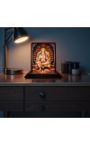 Car Desk/Table Top Lord Hanuman Wooden Photo Stand 3x4 Inches, Compact & Stylish Spiritual Display For Car, Home & Office (Pack Of 1) (F14596)