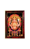 Chottanikkara Devi Photo Frame For Wall & Table | 7x9 Inch Golden Cherry Finish | Decorative Chottanikkara Devi Photo Frame For Home, Office & Pooja Room (F11448)