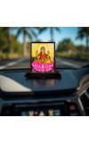 Car Desk/Table Top Goddess Lakshmi Wooden Photo Stand 3x4 Inches, Compact & Stylish Spiritual Display For Car, Home & Office (Pack Of 1) (F14276)