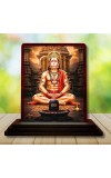 Car Desk/Table Top Lord Hanuman Wooden Photo Stand 3x4 Inches, Compact & Stylish Spiritual Display For Car, Home & Office (Pack Of 1) (F14432)