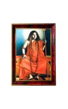 Acharya Srimat Swami Pranavanandaji Maharaj Photo Frame For Wall & Table | 7x9 Inch Golden Cherry Finish | Decorative Acharya Srimat Swami Pranavanandaji Maharaj Photo Frame For Home, Office & Pooja R