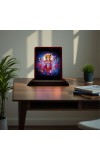 Car Desk/Table Top Lord Dattatreya Wooden Photo Stand 3x4 Inches, Compact & Stylish Spiritual Display For Car, Home & Office (Pack Of 1) (F14469)
