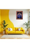 Lord Krishna Photo Frame Religious Wall & Table Decor Frame | Lord Krishna Spiritual Photo Frame For Home, Temple & Office | Decorative Hindu God & Goddess Frame (Pack Of 1) (F18029)