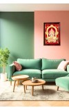 Kamakshi Amman Photo Frame For Wall & Table | 7x9 Inch Golden Cherry Finish | Decorative Kamakshi Amman Photo Frame For Home, Office & Pooja Room (F11830)