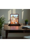 Car Desk/Table Top Lord Chaitanya Mahaprabhu Wooden Photo Stand 3x4 Inches, Compact & Stylish Spiritual Display For Car, Home & Office (Pack Of 1) (F14585)