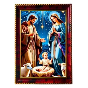 Lord Jesus Photo Frame For Wall & Table | 7x9 Inch Golden Cherry Finish | Decorative Lord Jesus Photo Frame For Home, Office & Pooja Room (F11347) Lord Jesus Photo Frame For Wall & Table | 7x9 Inch Golden Cherry Finish | Decorative Lord Jesus Photo Frame For Home, Office & Pooja Room (F11347)