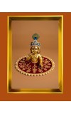 Golden Photo Frame - 10x14 Inches | Elegant Wooden Frame For Home, Office & Temple Decoration | Spiritual Wall & Table Decor and Gift Item