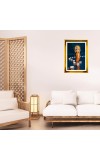 Mata Lakhsmi Golden Photo Frame - 16x20 Inches | Elegant Wooden Frame For Home, Office & Temple Decoration | Spiritual Wall & Table Decor And Gift Item (F9728)