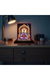 Car Desk/Table Top Lord Shiva Wooden Photo Stand 3x4 Inches, Compact & Stylish Spiritual Display For Car, Home & Office (Pack Of 1) (F14310)