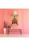 Lord Vishnu Golden Photo Frame - 16x20 Inches | Elegant Wooden Frame For Home, Office & Temple Decoration | Spiritual Wall & Table Decor And Gift Item (F9509)