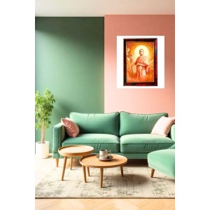 Swami Vivekananda Photo Frame For Wall & Table | 7x9 Inch Golden Cherry Finish | Decorative Swami Vivekananda Photo Frame For Home, Office & Pooja Room (F11731) Swami Vivekananda Photo Frame For Wall & Table | 7x9 Inch Golden Cherry Finish | Decorative Swami Vivekananda Photo Frame For Home, Office & Pooja Room (F11731)