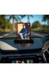 Car Desk/Table Top Swami Vivekananda Wooden Photo Stand 3x4 Inches, Compact & Stylish Spiritual Display For Car, Home & Office (Pack Of 1) (F14582)