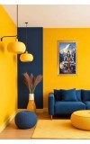 Lord Shiva Digital Golden Color Photo Frame | Hindu Religious Wall Decor | 8x15 Inches - Inspirational Wall Art For Office, Home Decor - Ideal Spiritual Gift (F10212)