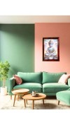 Little Buddha Photo Frame For Wall & Table | 7x9 Inch Golden Cherry Finish | Decorative Little Buddha Photo Frame For Home, Office & Pooja Room (F11857)