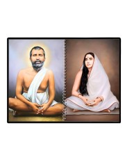 Sri Sri Ramakrishna & Maa Sarada Devi Laminated Photo - 13x15 Inches, Divine Blessings For Home & Office And Temple Decoration (F16321)