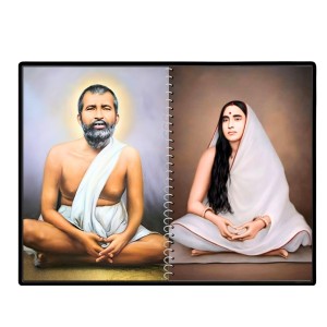 Sri Sri Ramakrishna & Maa Sarada Devi Laminated Photo - 5x7 Inches, Divine Blessings For Home & Office And Temple Decoration (F16321)