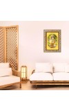 Little Durga Spiritual Guru Digital Photo In Designer Frame, Size 10x16 Inch | Hindu Religious Picture For Home Temple, Office & Gift | Wall Art & Pooja Decor (F10401)