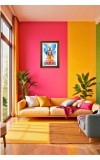 Lord Vishnu Big Photo Frame - 20x28 Inches For Home,Temple & Office Decoration (F11195)