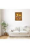 Bholenath Baba Photo Frame 16x20 Inches-Brown Wooden Frame For Home, Office & Temple Decoration And Gifting (F6270)