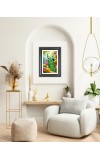 Peacock Photo Wall & Table Frame | 10x14 Inch Black Designer | Perfect For Gifting & Home Decor (F9579)