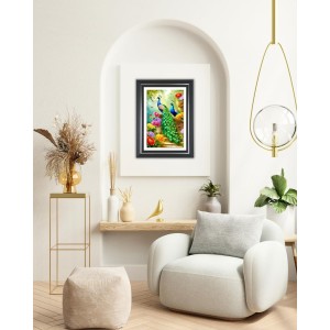 Peacock Photo Wall & Table Frame | 10x14 Inch Black Designer | Perfect For Gifting & Home Decor (F9579) Peacock Photo Wall & Table Frame | 10x14 Inch Black Designer | Perfect For Gifting & Home Decor (F9579)
