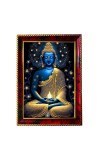 Buddha Photo Frame For Wall & Table | 7x9 Inch Golden Cherry Finish | Decorative Buddha Photo Frame For Home, Office & Pooja Room (F11856)