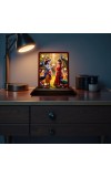 Car Desk/Table Top Radha Krishna Wooden Photo Stand 3x4 Inches, Compact & Stylish Spiritual Display For Car, Home & Office (Pack Of 1) (F14369)
