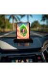Car Desk/Table Top Lord Krishna Wooden Photo Stand 3x4 Inches, Compact & Stylish Spiritual Display For Car, Home & Office (Pack Of 1) (F14391)