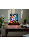 Car Desk/Table Top Lord Hanuman Wooden Photo Stand â€“ 3x4 Inches, Compact & Stylish Spiritual Display For Car, Home & Office (Pack Of 1) (F15053)