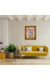 Lord Radha Krishna Photo Frame 10x14 Inches-Brown Wooden Frame For Home, Office & Temple Decoration And Gifting (F6426)