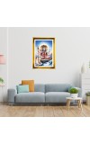 Lord Shiva Golden Photo Frame - 16x20 Inches | Elegant Wooden Frame For Home, Office & Temple Decoration | Spiritual Wall & Table Decor And Gift Item (F9772)